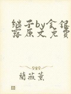 继子by金银花露原文免费阅读封面