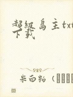 超级岛主txt下载