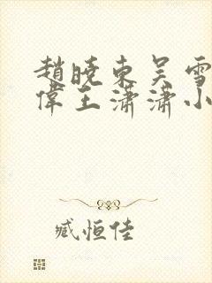 赵晓东吴雪晴郑伟王潇潇小说