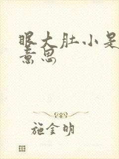 眼大肚小是什么意思