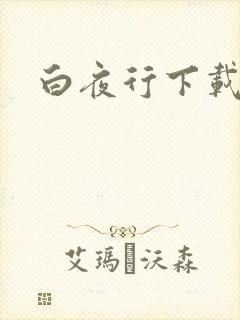 白夜行下载封面