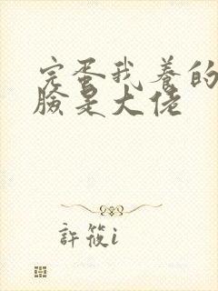 完蛋我养的小白脸是大佬