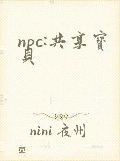 npc:共享宝贝封面