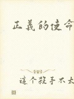正义的使命小说