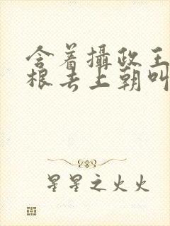 含着摄政王的紫根去上朝叫什么