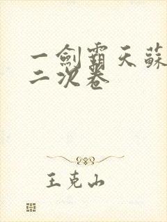 一剑霸天苏信第二次卷