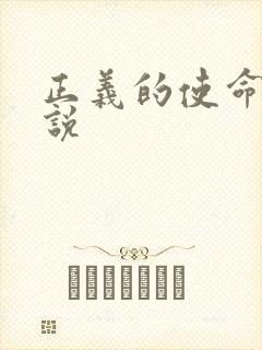 正义的使命 小说