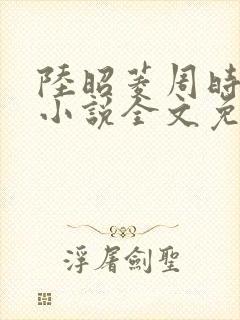 陆昭菱周时阅的小说全文免费阅读封面