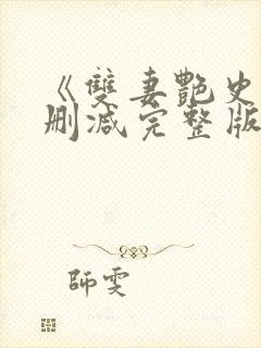 《双妻艳史》无删减完整版播放在线