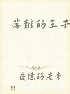 落难的王子封面