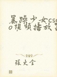 暴躁少女csgo视频播放器推荐