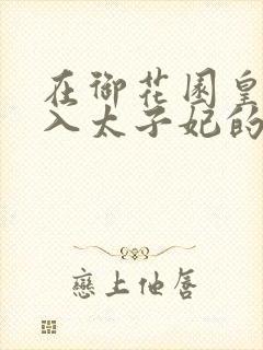 在御花园皇上进入太子妃的小说