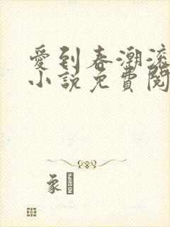 爱到春潮滚滚来小说免费阅读