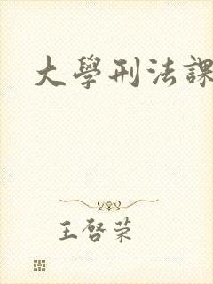大学刑法课