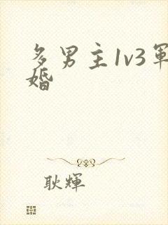 多男主1v3军婚封面