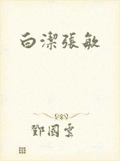 白洁张敏封面