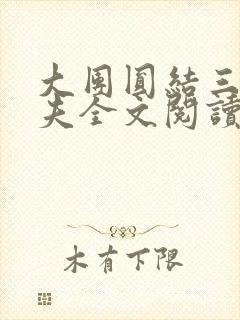 大团圆结三女一夫全文阅读封面
