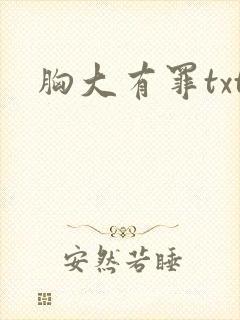 胸大有罪txt