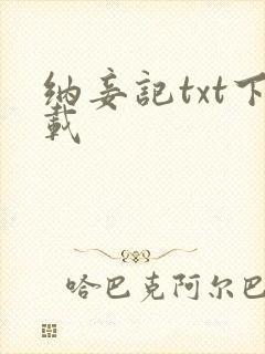 纳妾记txt下载