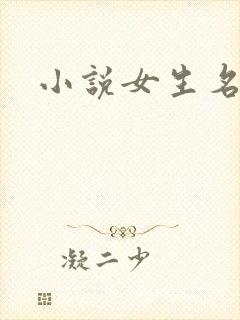 小说女生名字