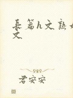 长篇h文熟妇h文封面