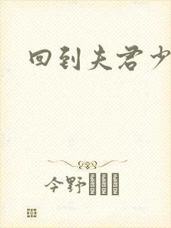 回到夫君少年时