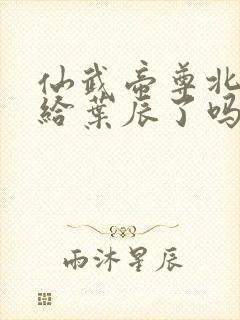 仙武帝尊北圣嫁给叶辰了吗封面