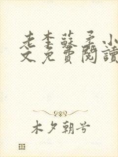 老李苏柔小说全文免费阅读封面