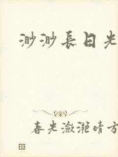 渺渺长日光阴封面