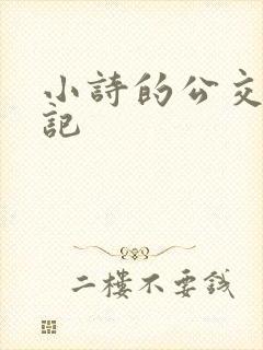 小诗的公交车日记