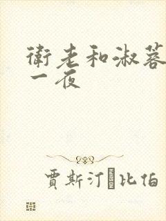 卫老和淑蓉销魂一夜封面