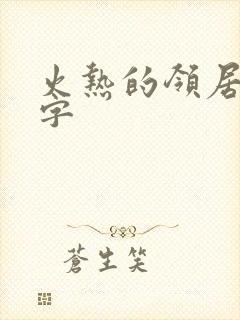 火热的领居中文字