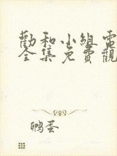 劝和小组电视剧全集免费观看