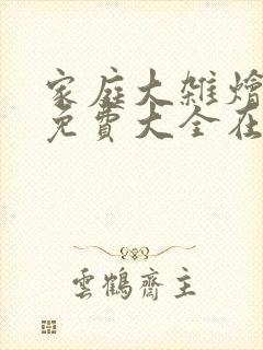 家庭大杂烩小说免费大全在线阅读封面