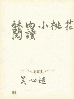 酥肉小桃花全文阅读