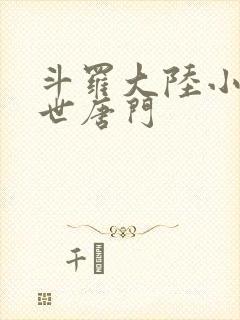 斗罗大陆小说绝世唐门封面