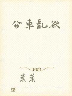 公车乱欲封面