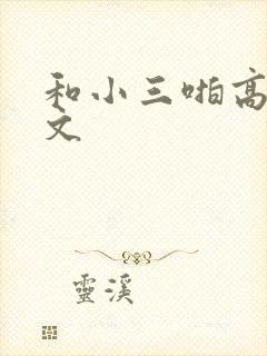 和小三啪高辣h文封面