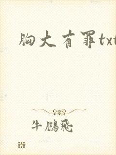 胸大有罪txt