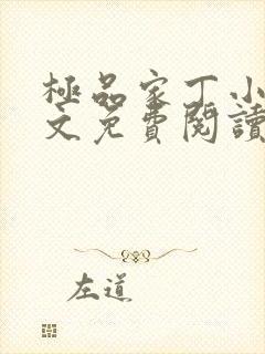 极品家丁小说全文免费阅读