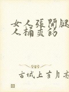 女人张开腿让男人桶爽的