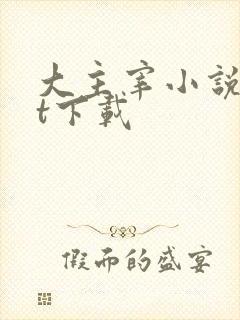 大主宰小说txt下载