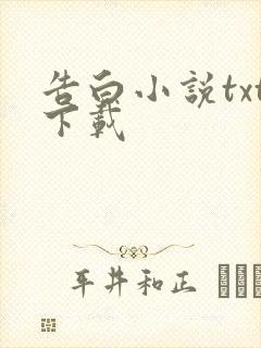 告白小说txt下载