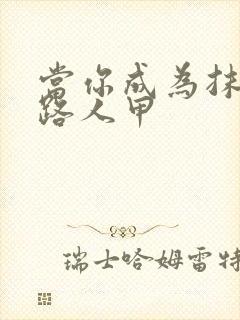 当你成为抹布文路人甲