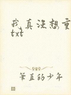 我真没想重生啊txt封面