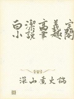 白洁高义完整版小说笔趣阁封面