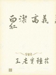 白洁 高义 美红封面