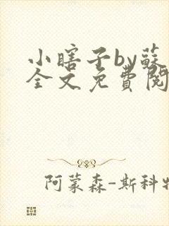 小瞎子by苏软全文免费阅读封面