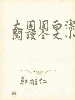 大团圆白洁免费阅读全文小说