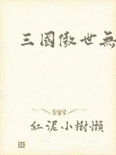 三国傲世无双封面